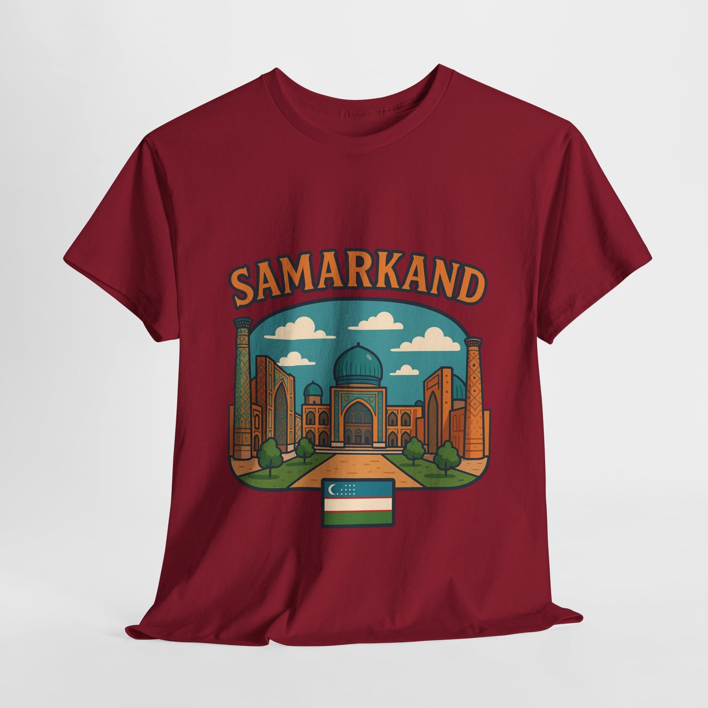 Samarkand Uzbekistan Travel T-Shirt – Vintage Unisex Souvenir Tee