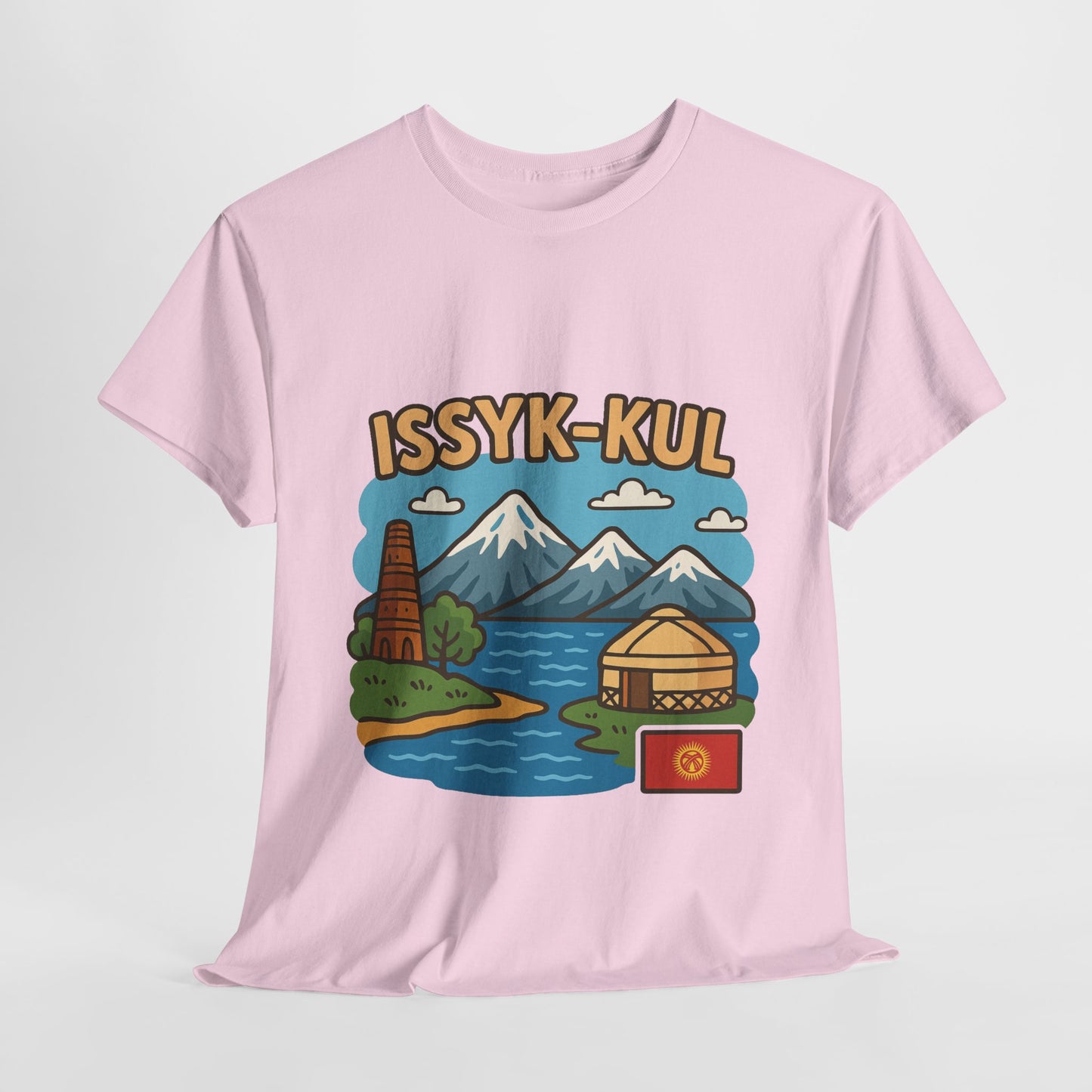 Issyk-Kul Kyrgyzstan Travel T-Shirt – Vintage Unisex Souvenir Tee