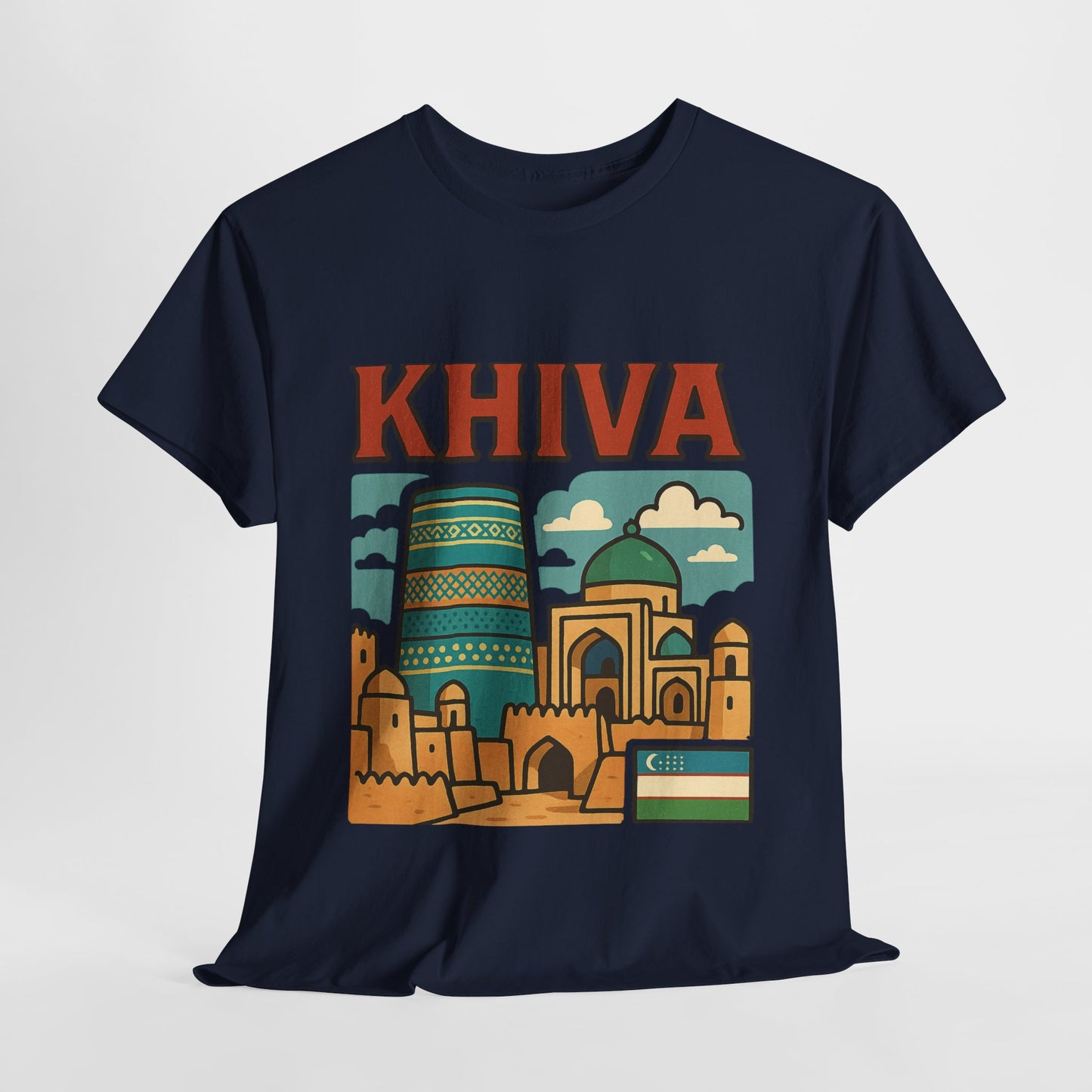 Khiva Uzbekistan Travel T-Shirt – Vintage Unisex Souvenir Tee