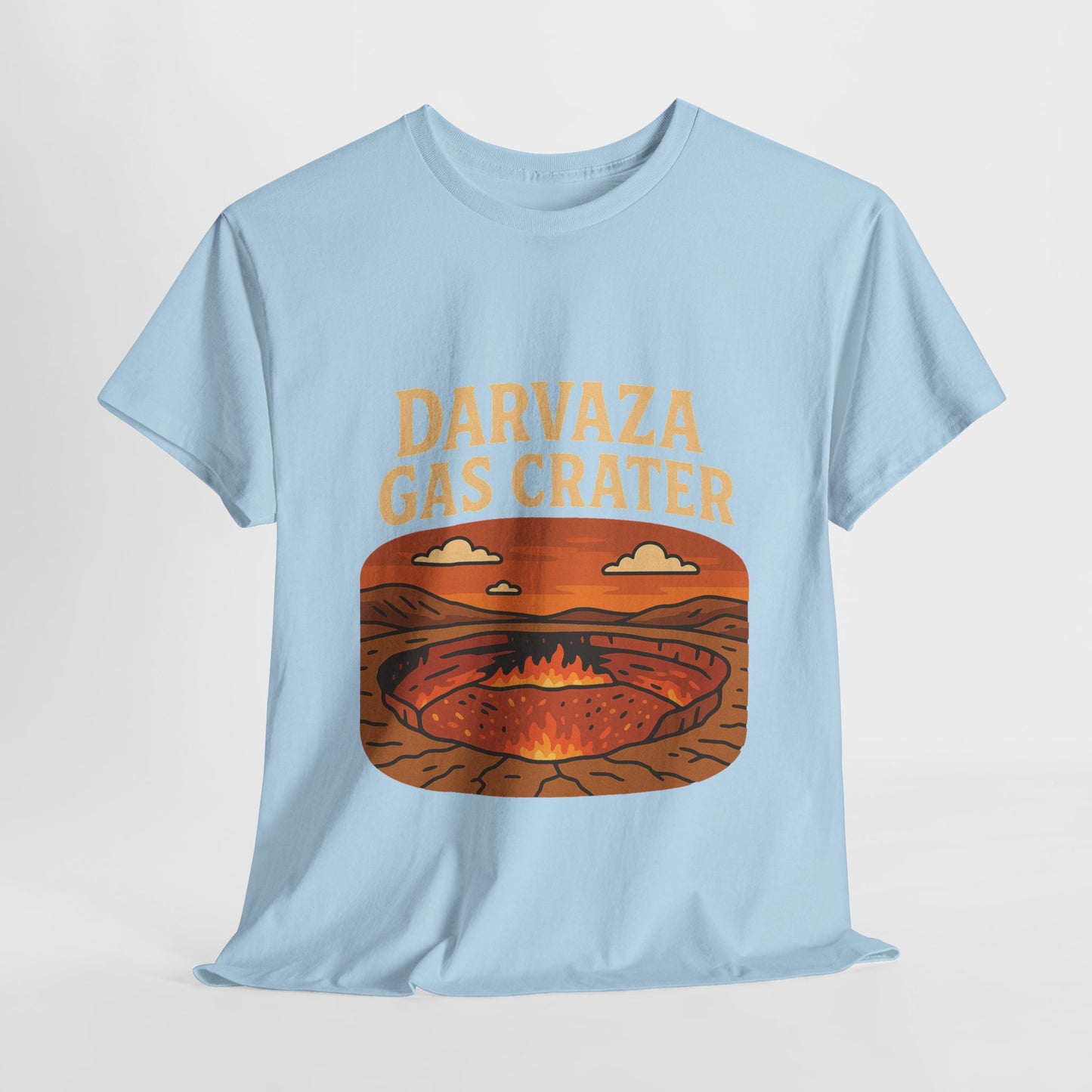 Darvaza Gas Crater Travel T-Shirt – Vintage Unisex Turkmenistan Tee