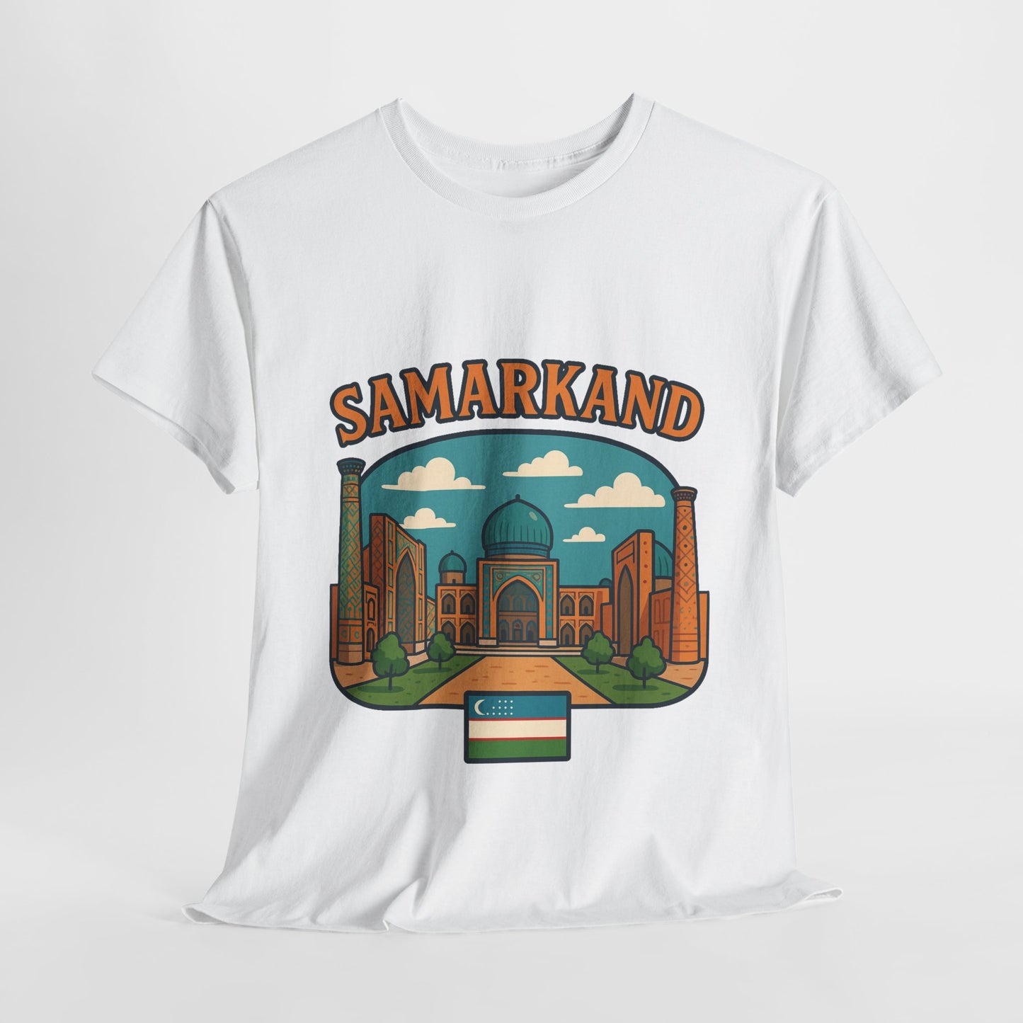 Samarkand Uzbekistan Travel T-Shirt – Vintage Unisex Souvenir Tee