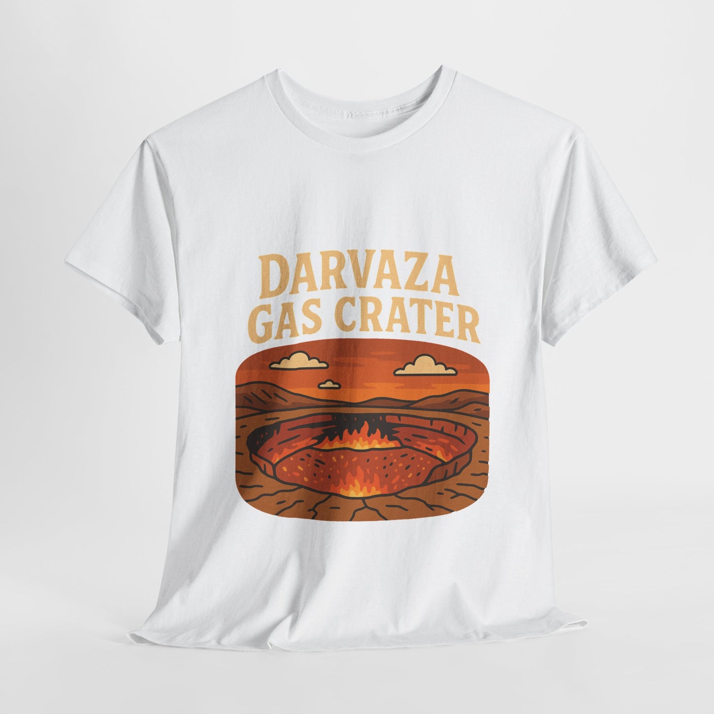 Darvaza Gas Crater Travel T-Shirt – Vintage Unisex Turkmenistan Tee