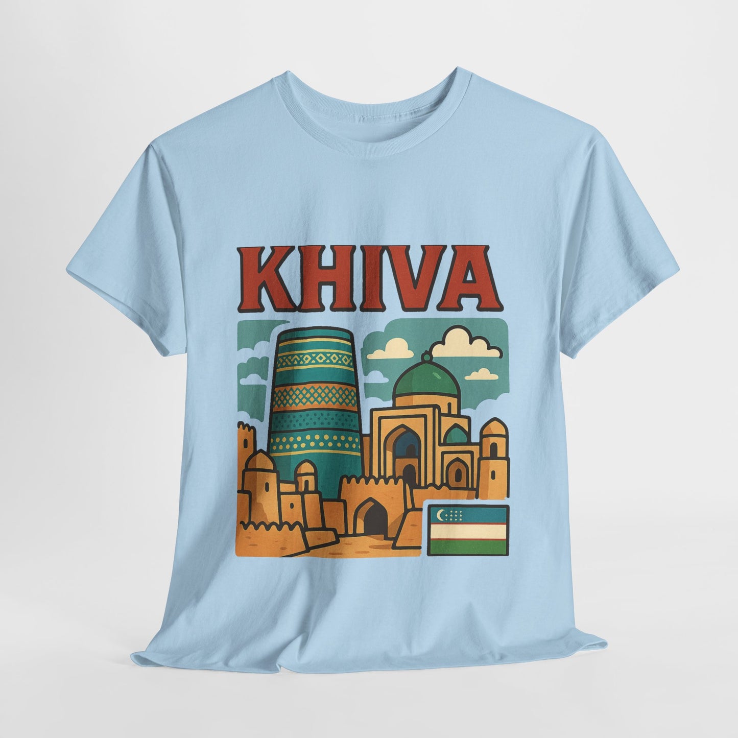 Khiva Uzbekistan Travel T-Shirt – Vintage Unisex Souvenir Tee