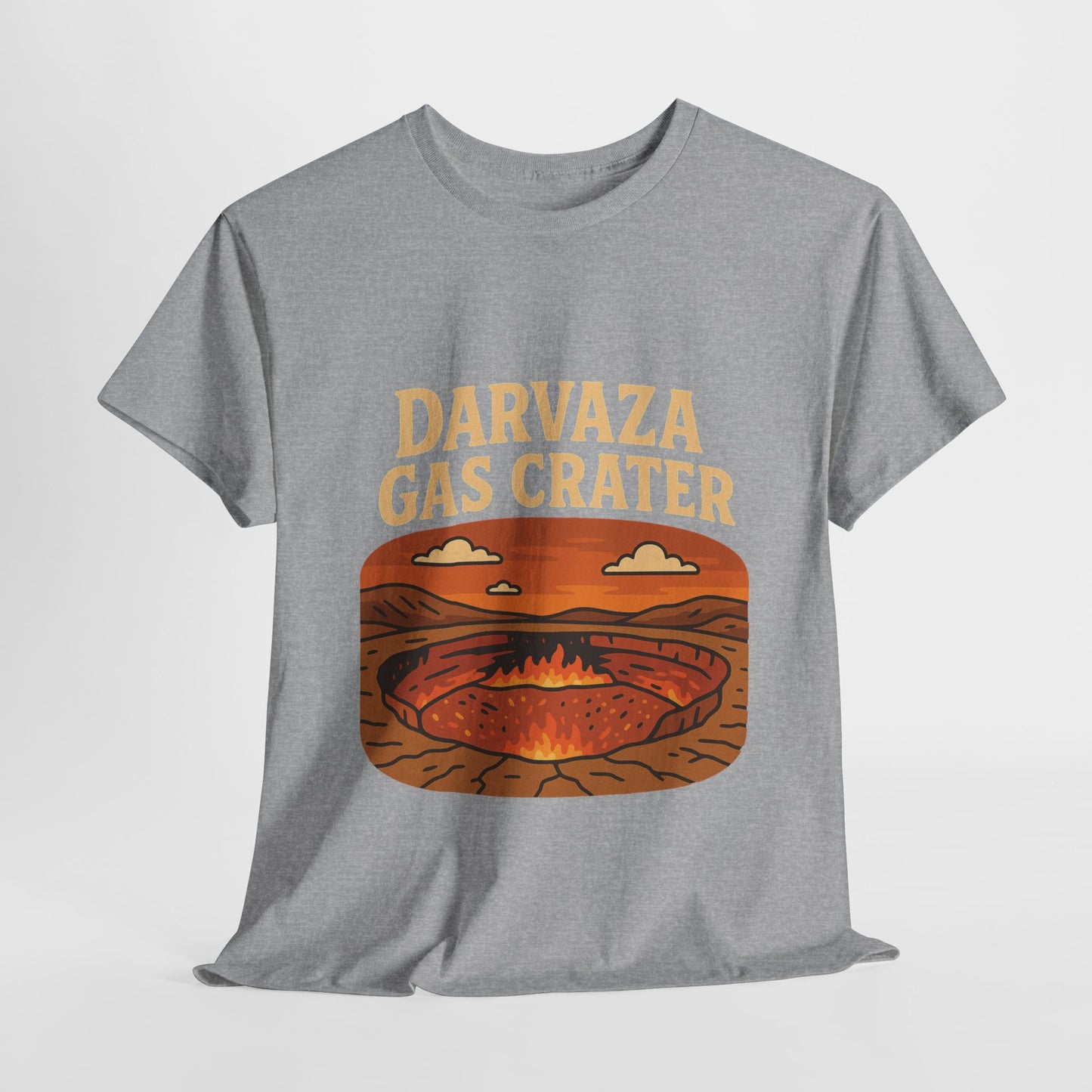 Darvaza Gas Crater Travel T-Shirt – Vintage Unisex Turkmenistan Tee