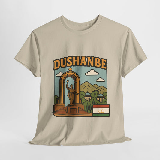 Dushanbe Tajikistan Travel T-Shirt – Vintage Unisex Souvenir Tee