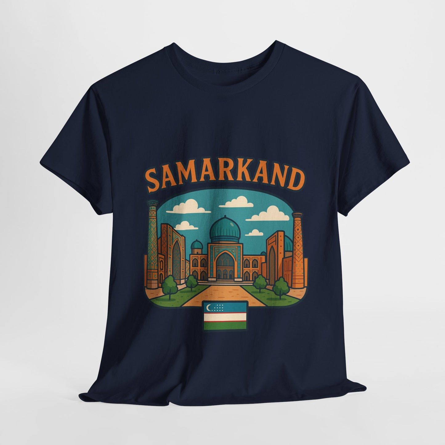 Samarkand Uzbekistan Travel T-Shirt – Vintage Unisex Souvenir Tee