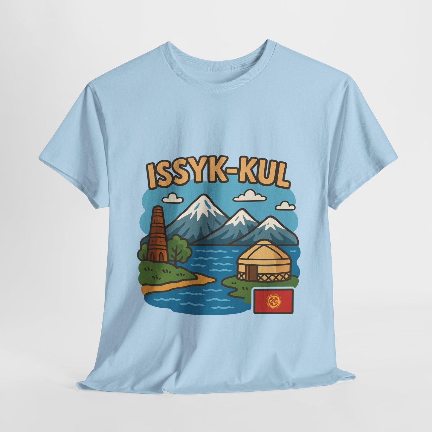 Issyk-Kul Kyrgyzstan Travel T-Shirt – Vintage Unisex Souvenir Tee