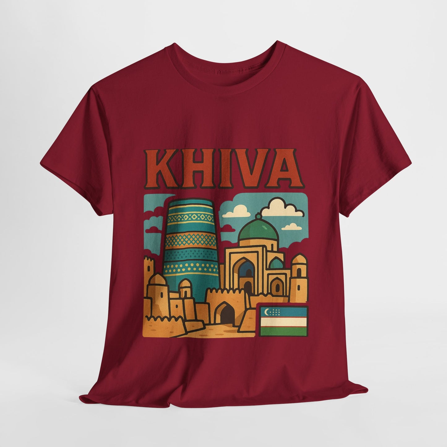 Khiva Uzbekistan Travel T-Shirt – Vintage Unisex Souvenir Tee