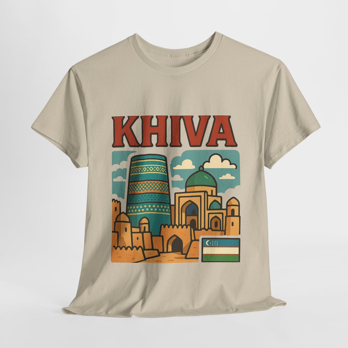 Khiva Uzbekistan Travel T-Shirt – Vintage Unisex Souvenir Tee