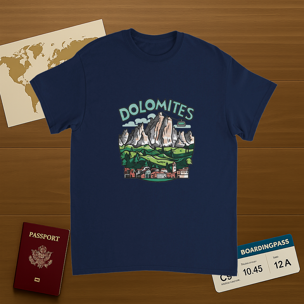 Dolomites Italy Unisex Travel T-Shirt