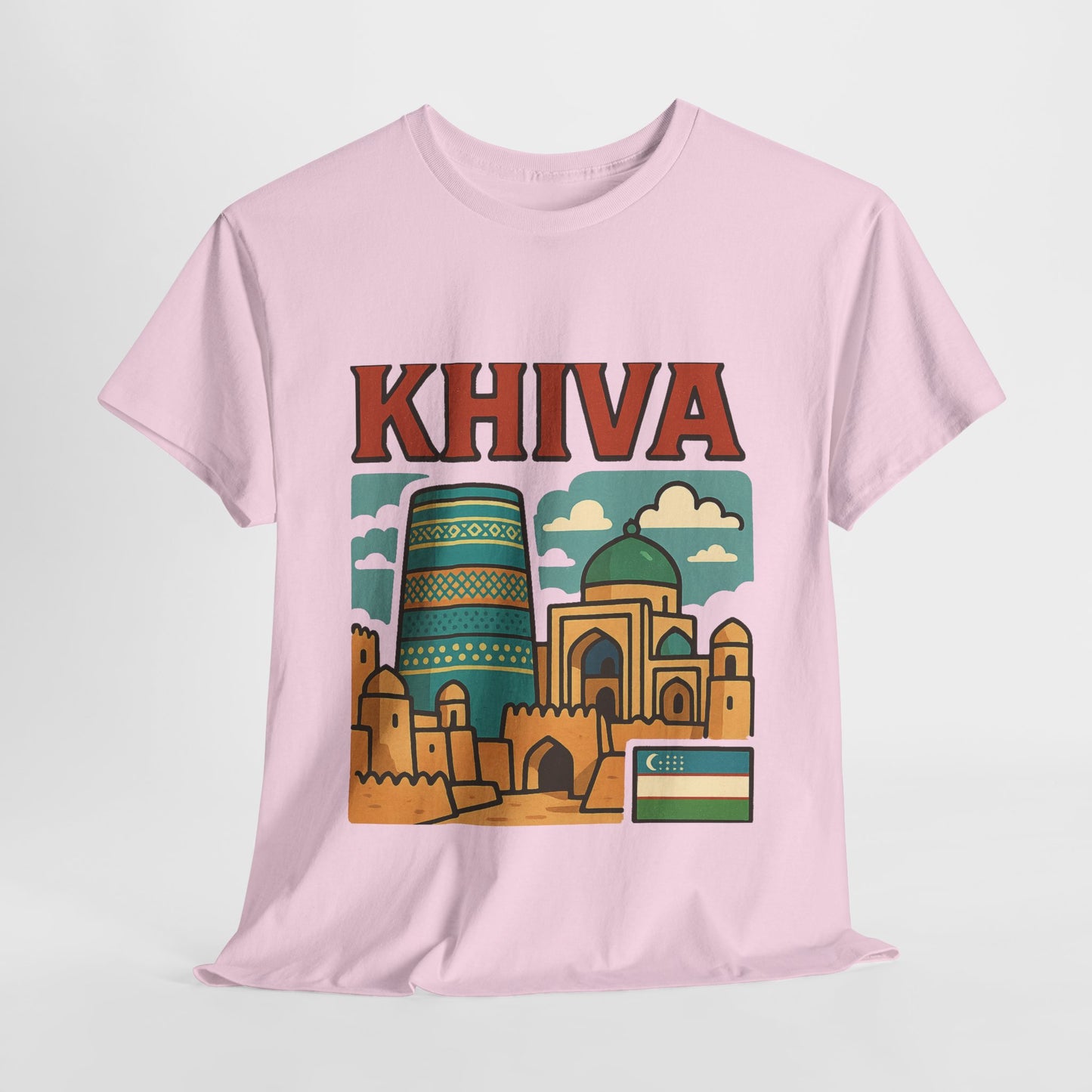 Khiva Uzbekistan Travel T-Shirt – Vintage Unisex Souvenir Tee