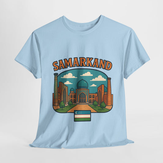 Samarkand Uzbekistan Travel T-Shirt – Vintage Unisex Souvenir Tee