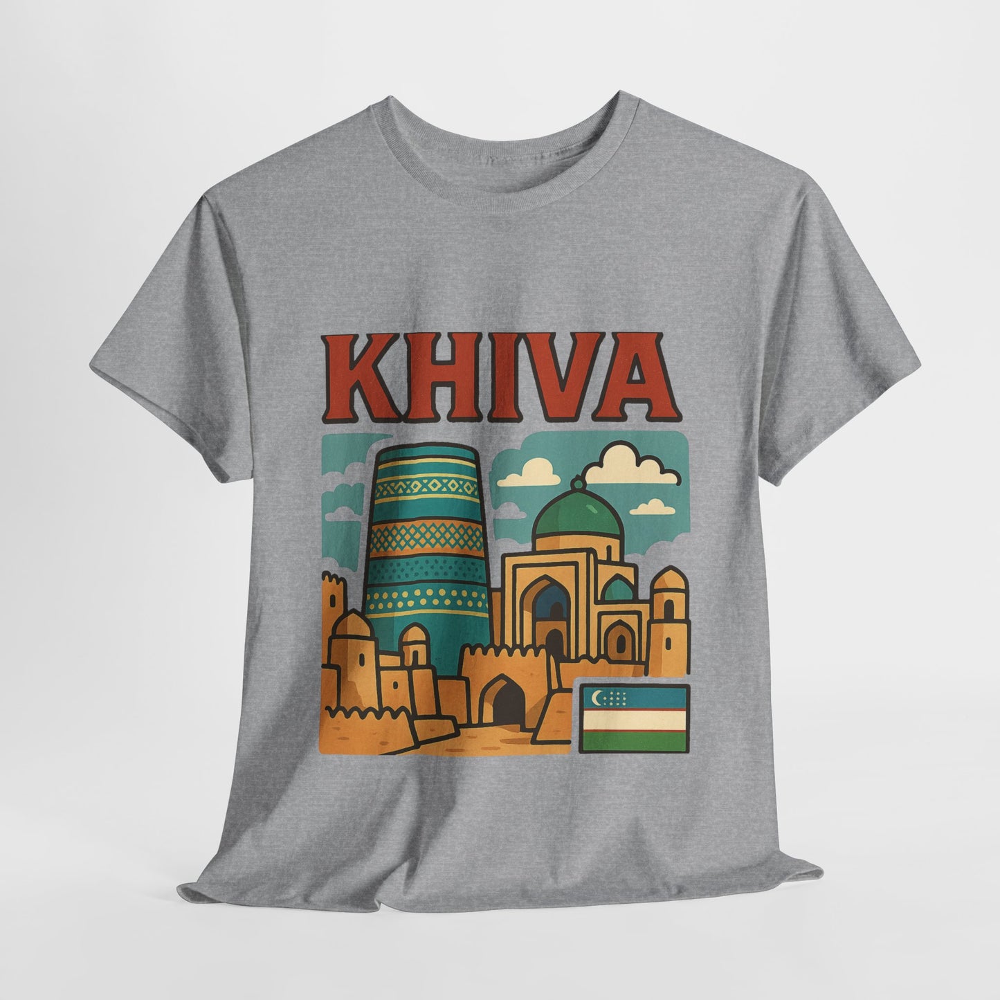Khiva Uzbekistan Travel T-Shirt – Vintage Unisex Souvenir Tee
