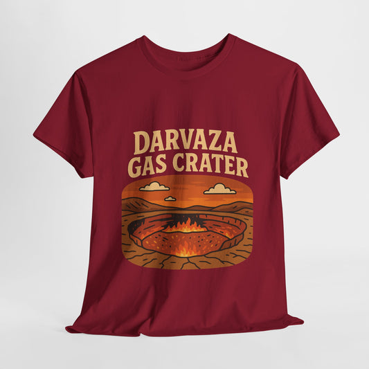 Darvaza Gas Crater Travel T-Shirt – Vintage Unisex Turkmenistan Tee