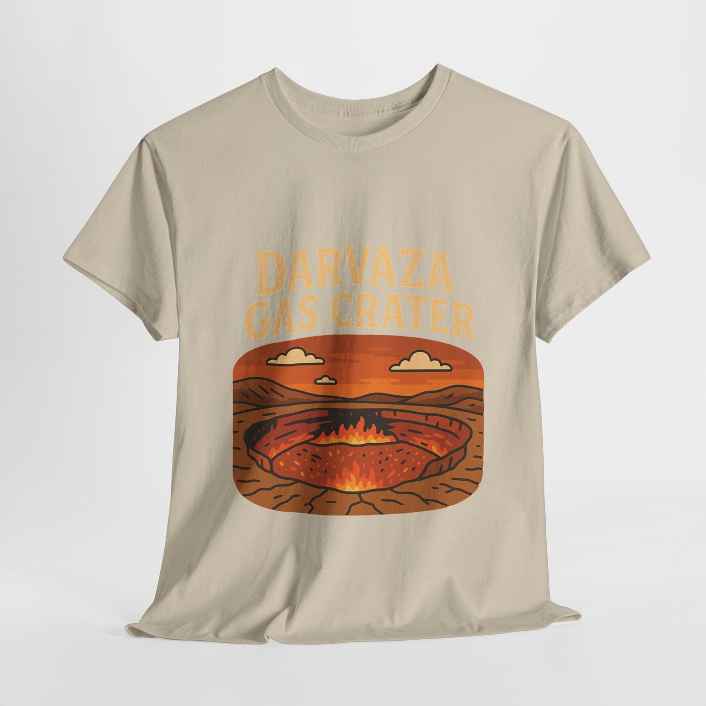 Darvaza Gas Crater Travel T-Shirt – Vintage Unisex Turkmenistan Tee