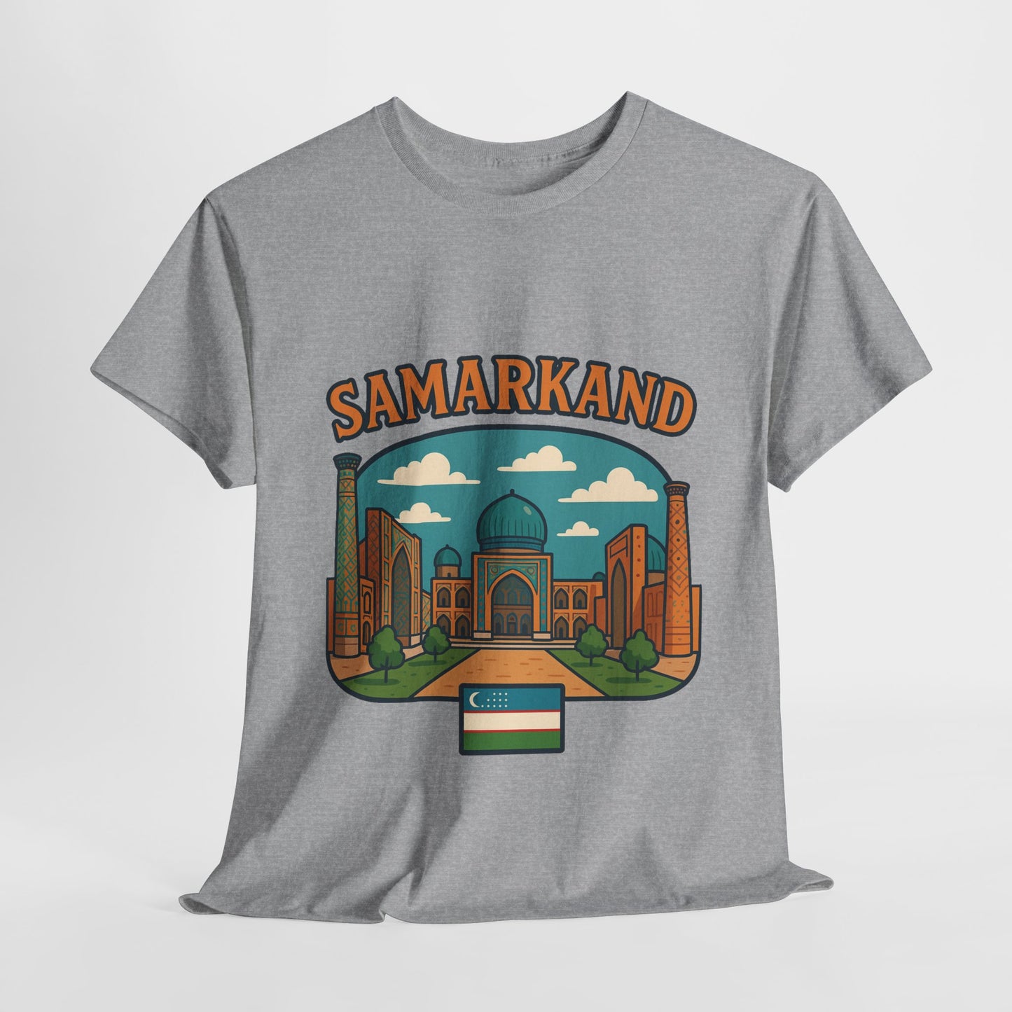 Samarkand Uzbekistan Travel T-Shirt – Vintage Unisex Souvenir Tee