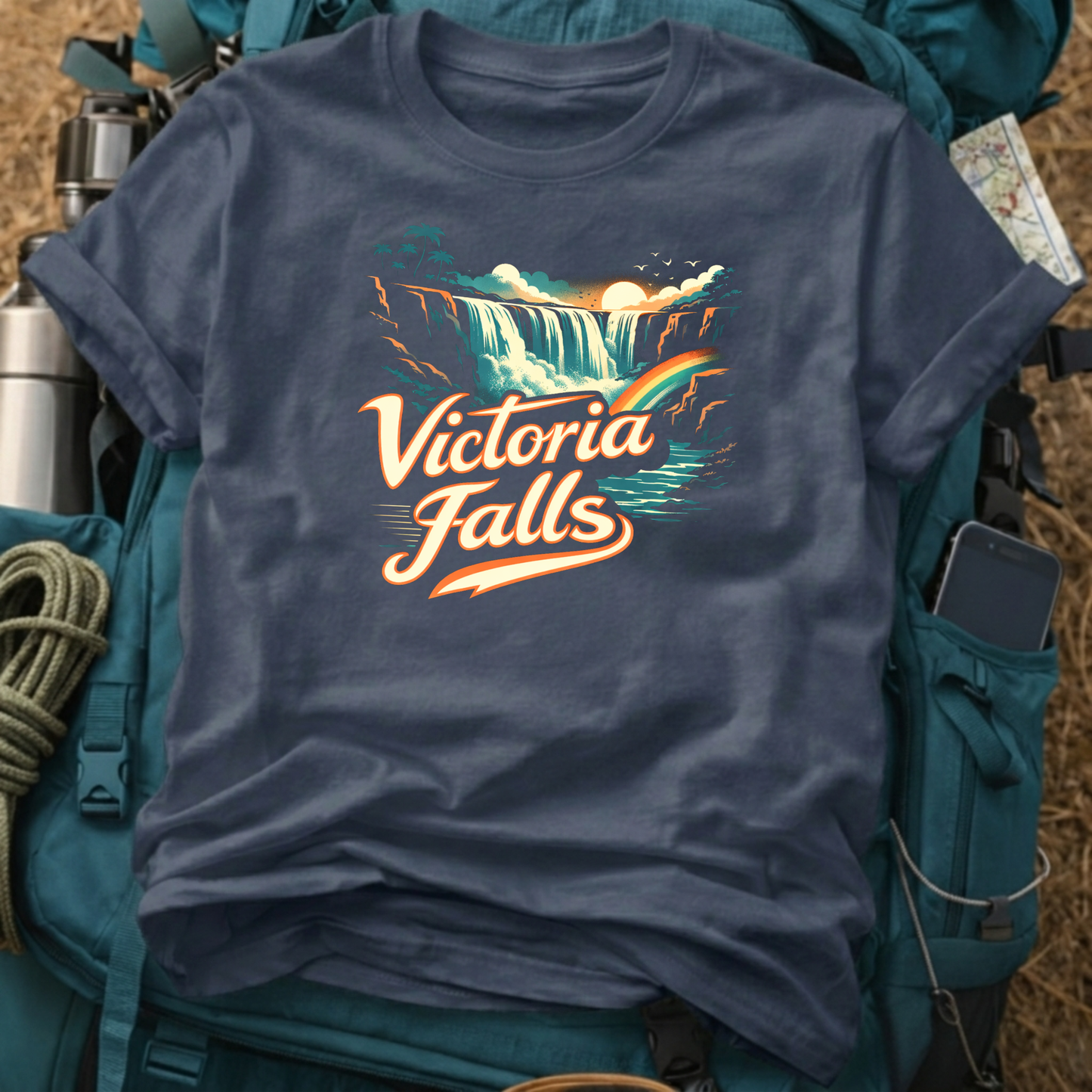 Victoria Falls T-Shirt – Mosi-oa-Tunya Waterfall Graphic Tee