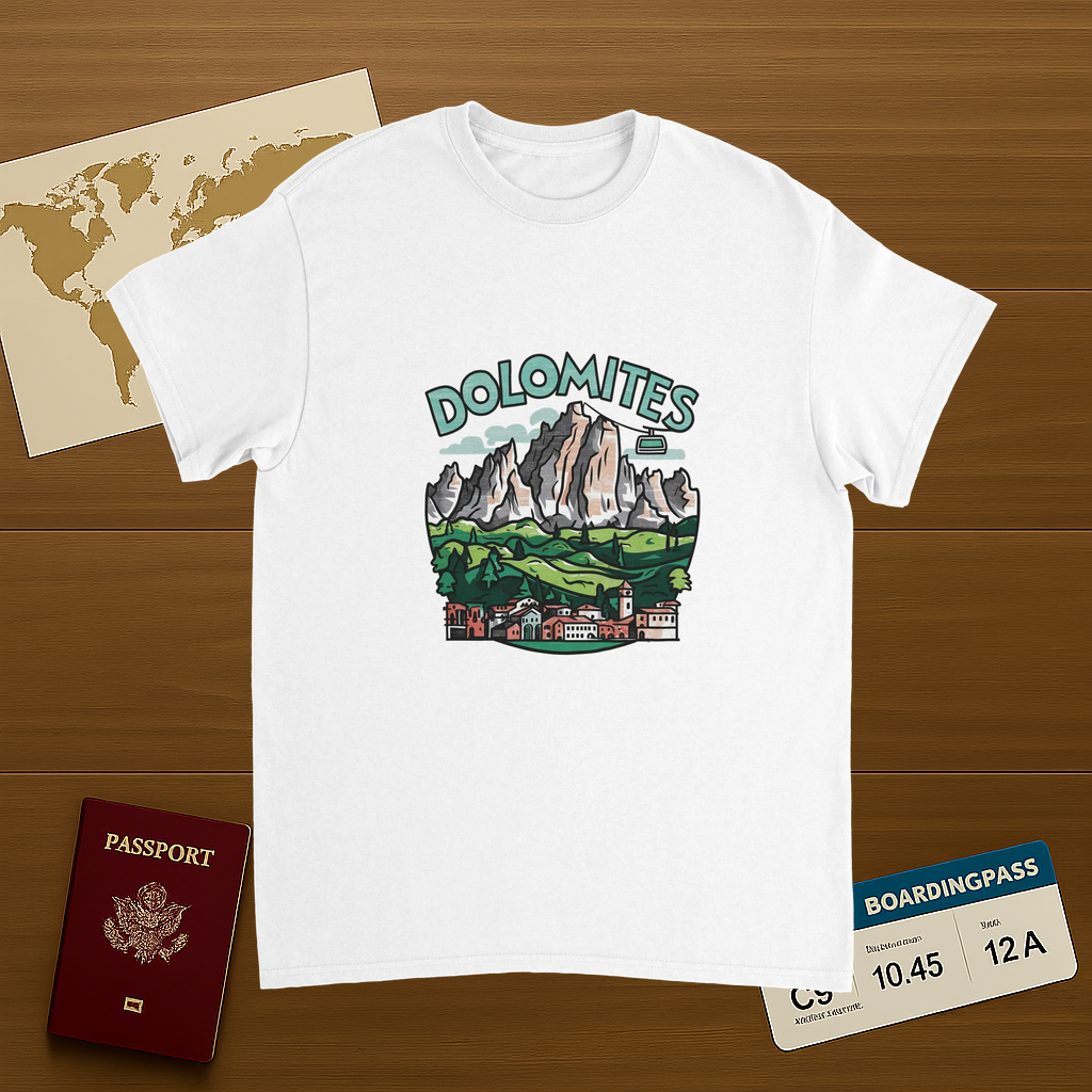 Dolomites Italy Unisex Travel T-Shirt