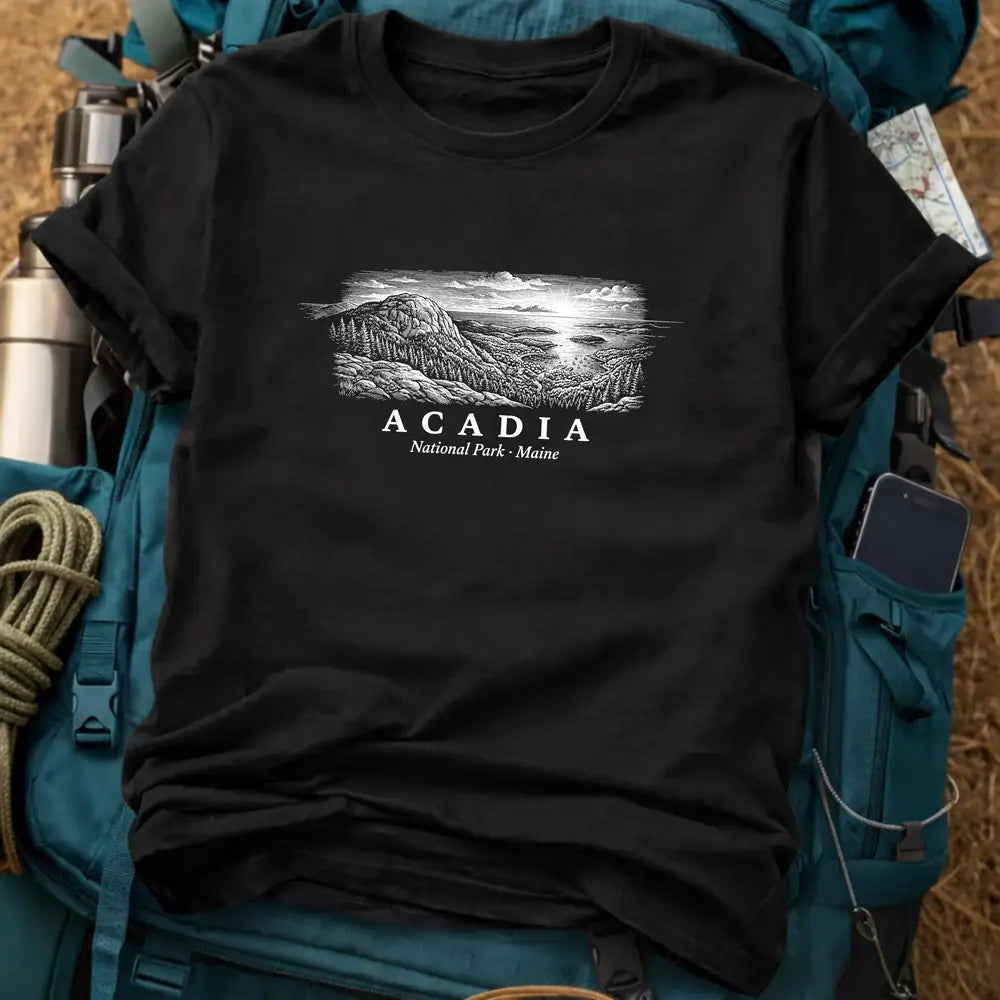 Acadia National Park T-Shirt – Retro Maine Coast Graphic Tee