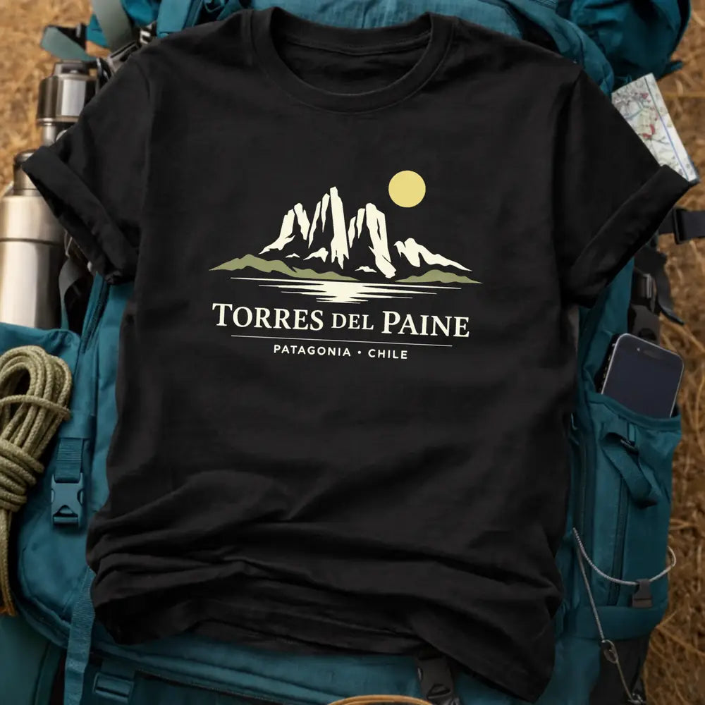 Torres del Paine Chile T-Shirt – Chilean Andes Mountain Graphic Tee