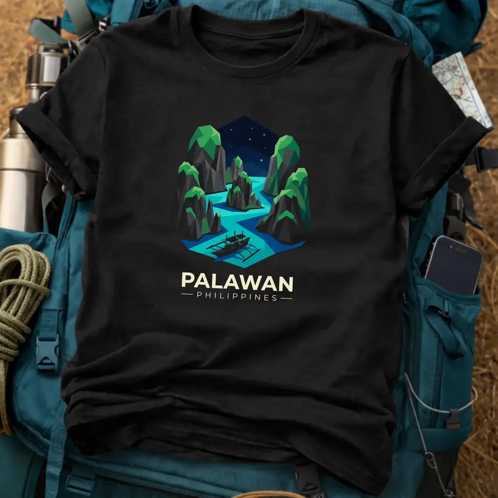 Palawan Philippines Travel T-Shirt - El Nido Island Heavyweight Cotton Tee
