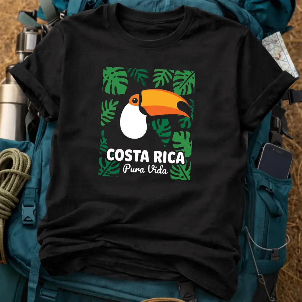 Costa Rica T-Shirt – Retro Toucan Graphic Tee