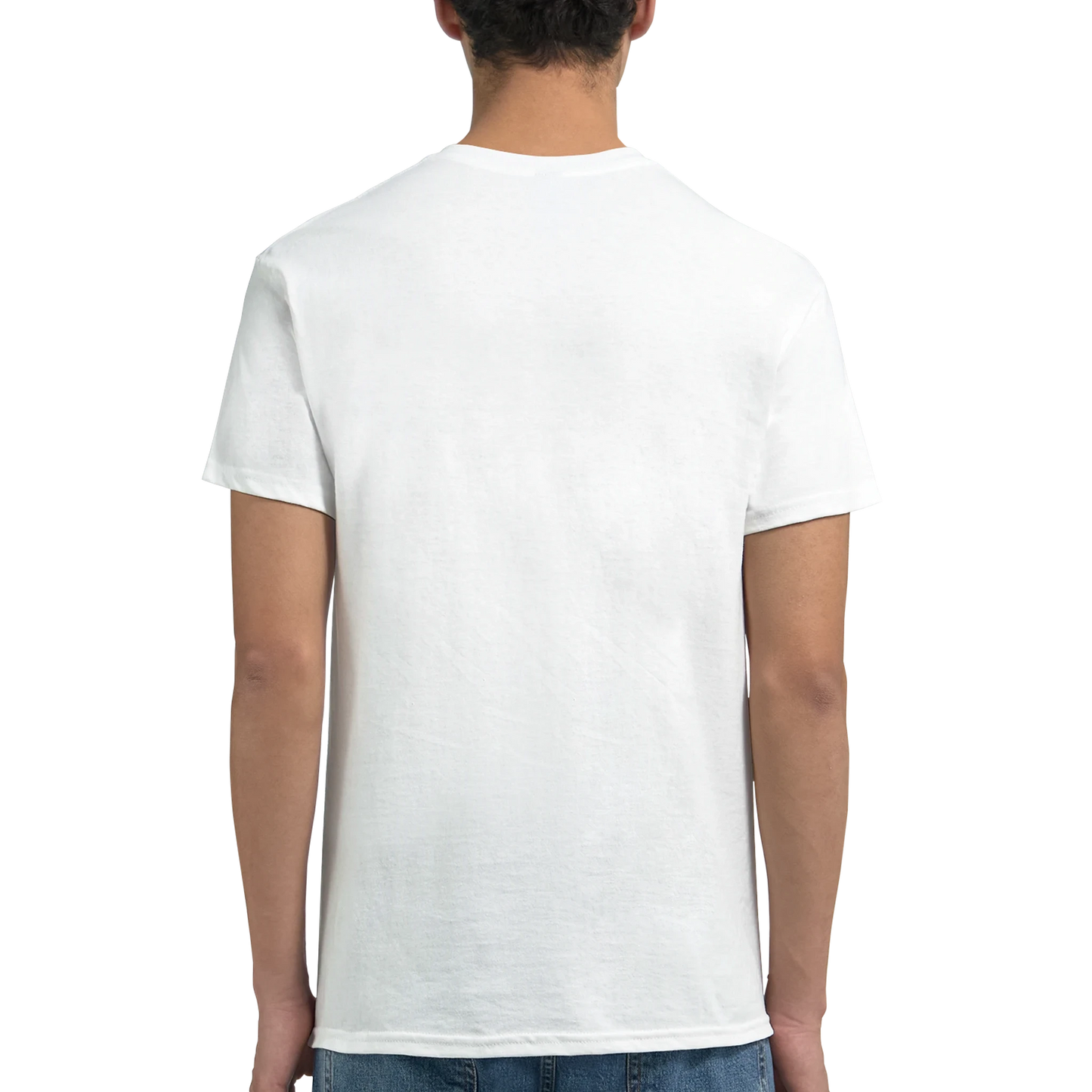 Amsterdam Netherlands Unisex Travel T-Shirt featuring a man from the back