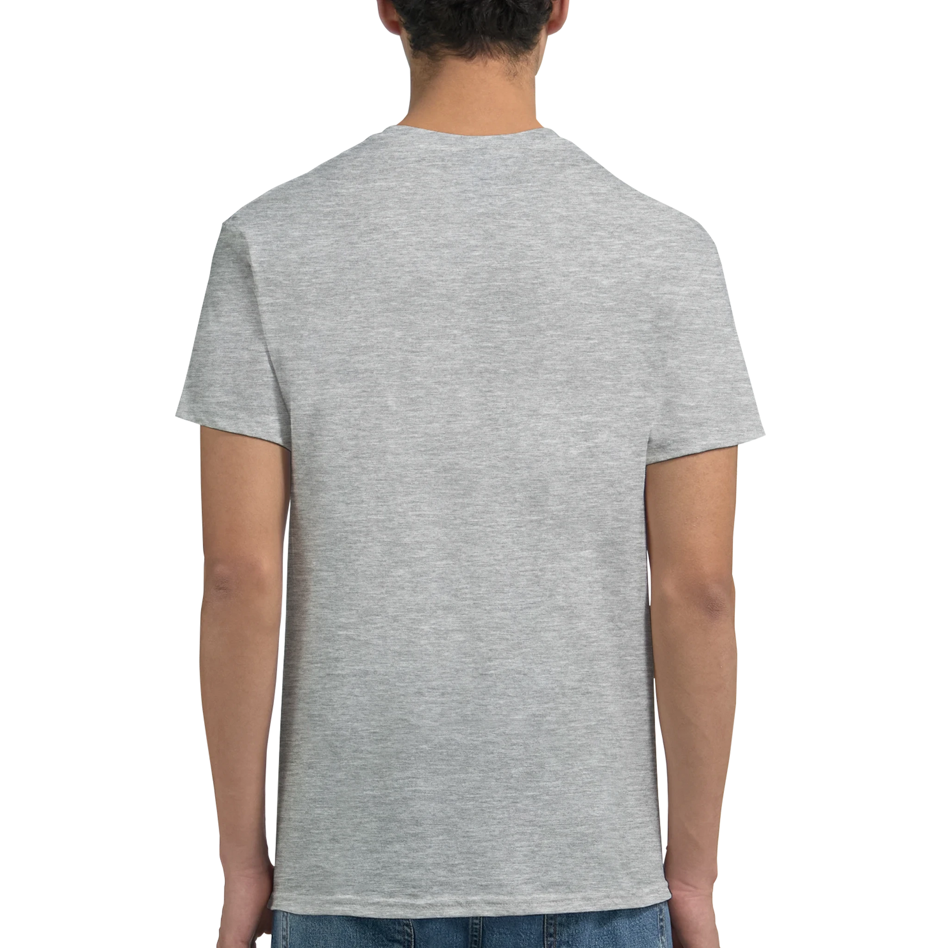 London England Unisex Travel T-Shirt featuring a man from the back