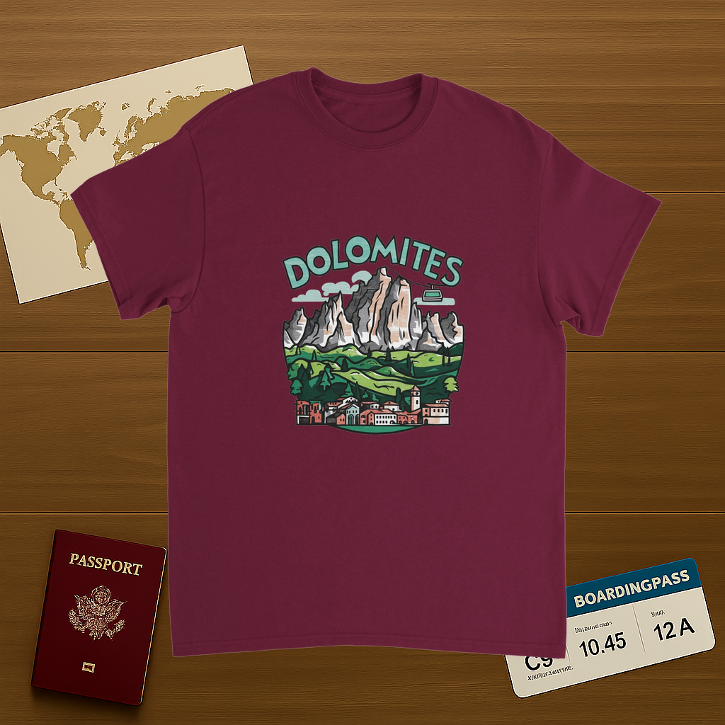 Dolomites Italy Unisex Travel T-Shirt