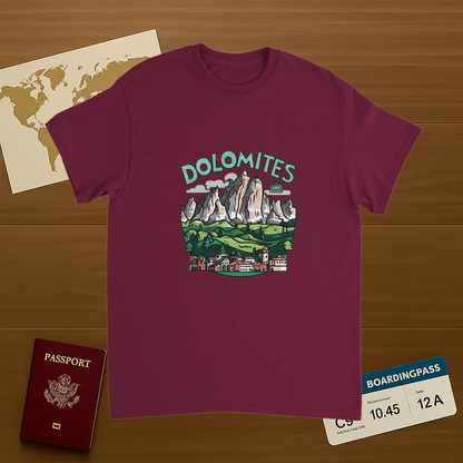 Dolomites Italy Unisex Travel T-Shirt