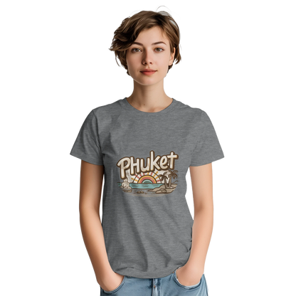 Phuket Thailand Unisex Travel T-Shirt featuring a person