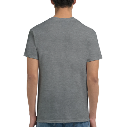 Texas USA Unisex Travel T-Shirt featuring a man from the back