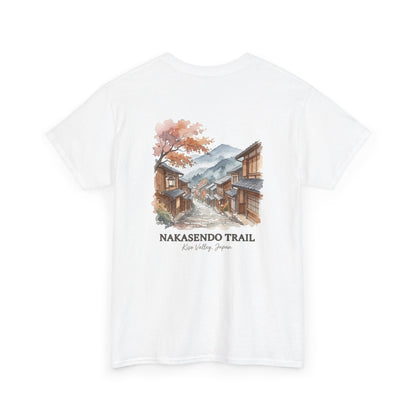 Nakasendo Trail Japan T-Shirt – Retro Watercolor Kiso Valley Graphic Tee