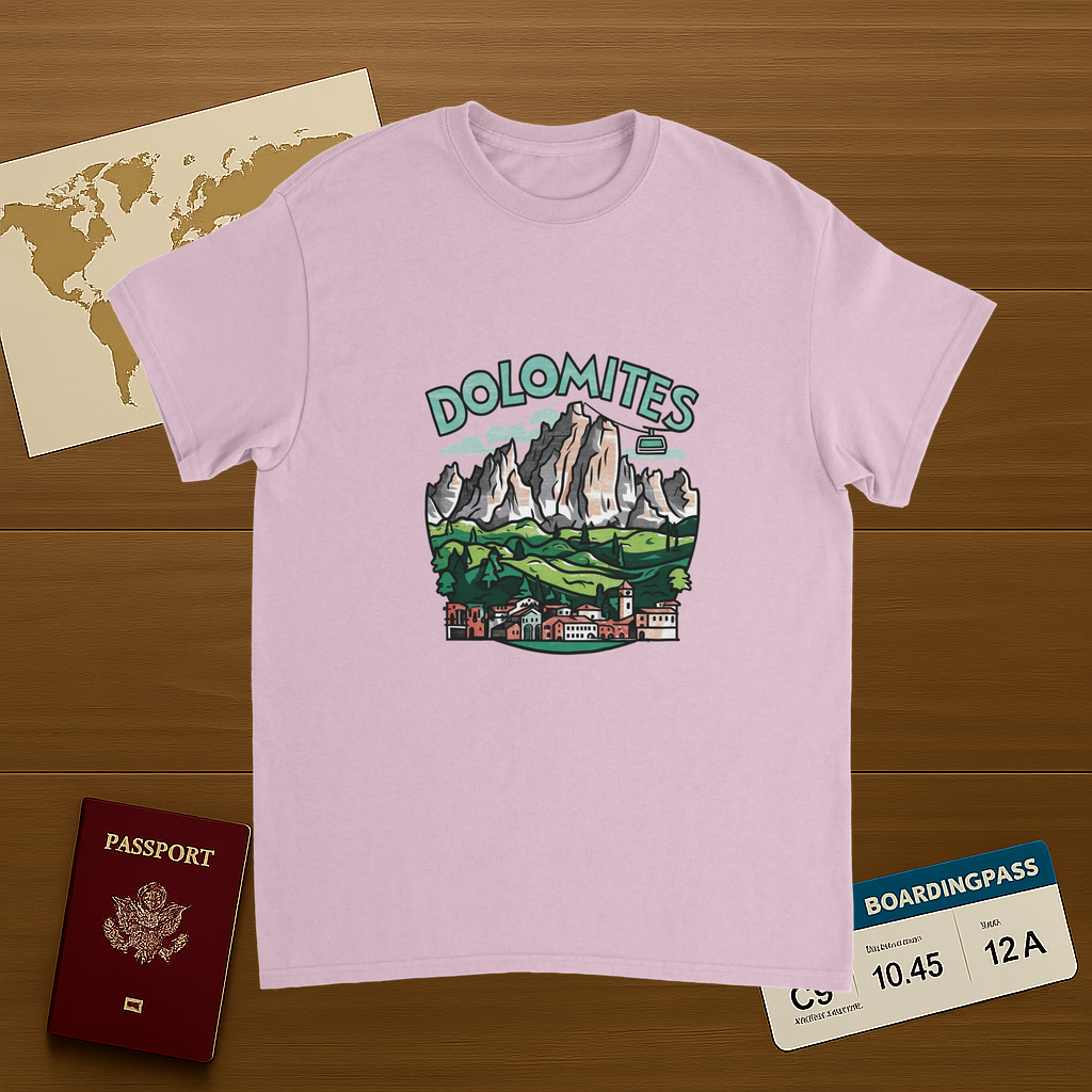 Dolomites Italy Unisex Travel T-Shirt