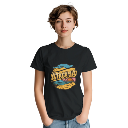 Atacama Chile Unisex Travel T-Shirt featuring a person
