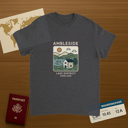 Ambleside Lake District England Unisex Travel T-Shirt