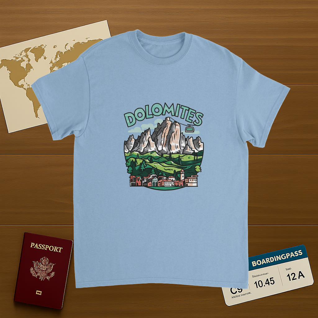 Dolomites Italy Unisex Travel T-Shirt