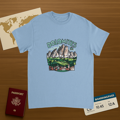 Dolomites Italy Unisex Travel T-Shirt