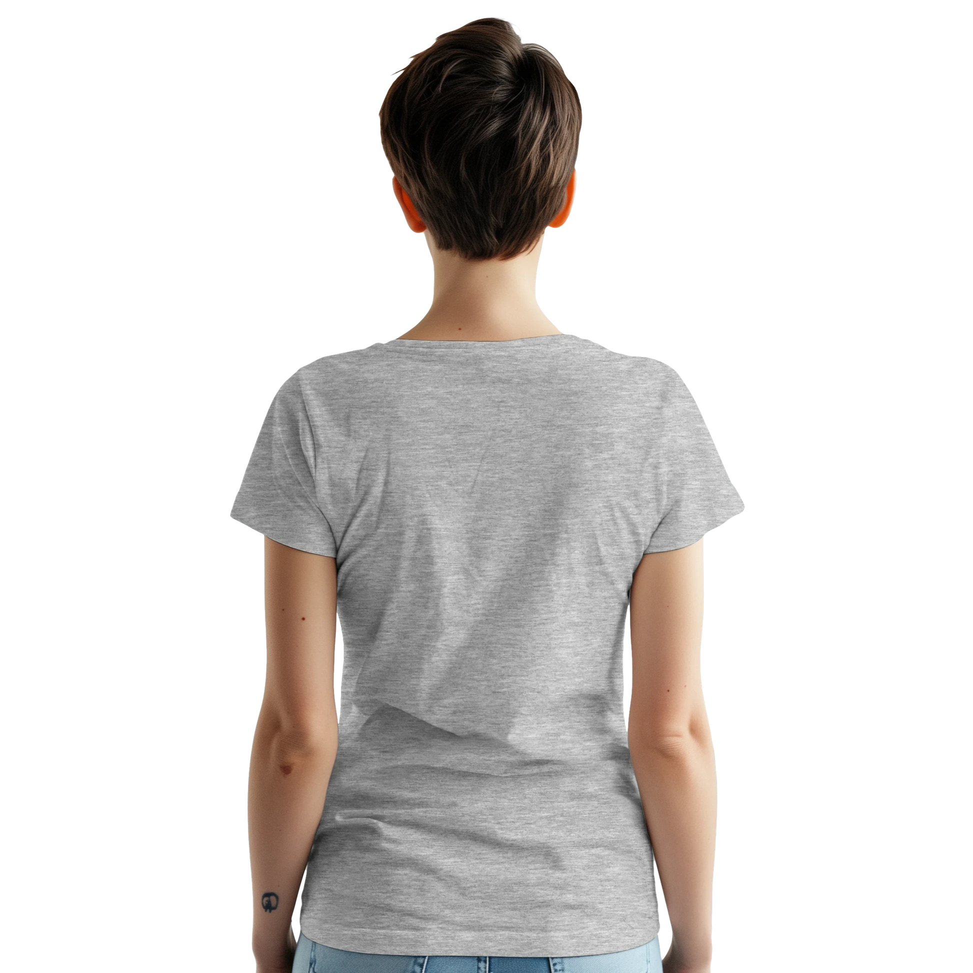 London England Unisex Travel T-Shirt featuring a person from the back