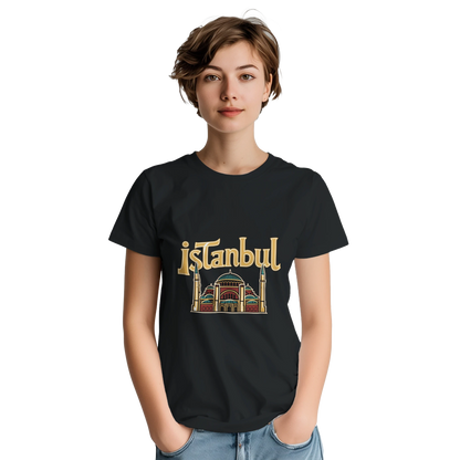 Istanbul Turkey Unisex Travel T-Shirt featuring a person