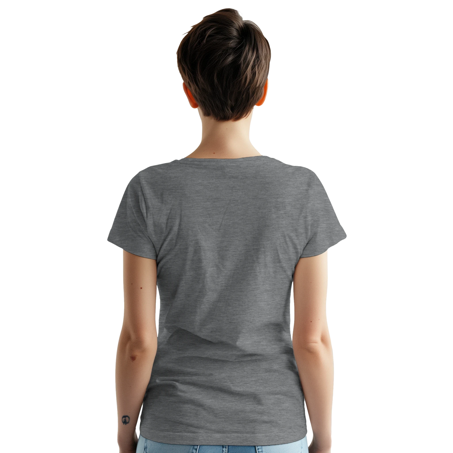 Whistler Canada Unisex Travel T-Shirt featuring a person from the back