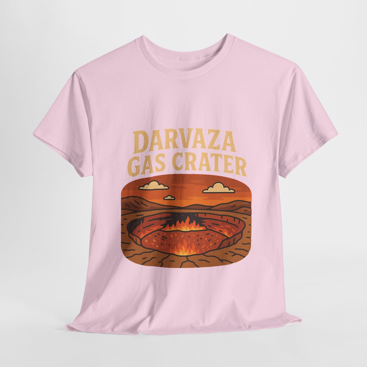 Darvaza Gas Crater Travel T-Shirt – Vintage Unisex Turkmenistan Tee