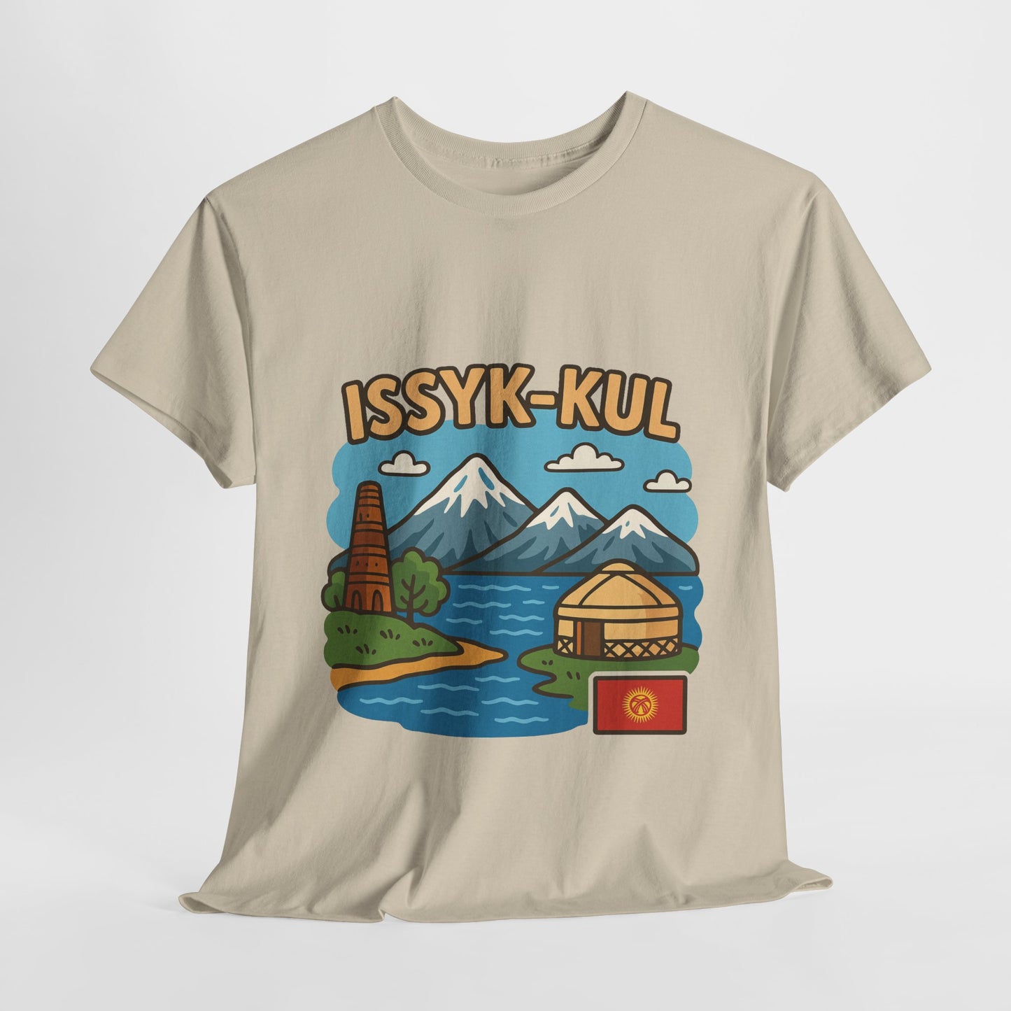 Issyk-Kul Kyrgyzstan Travel T-Shirt – Vintage Unisex Souvenir Tee