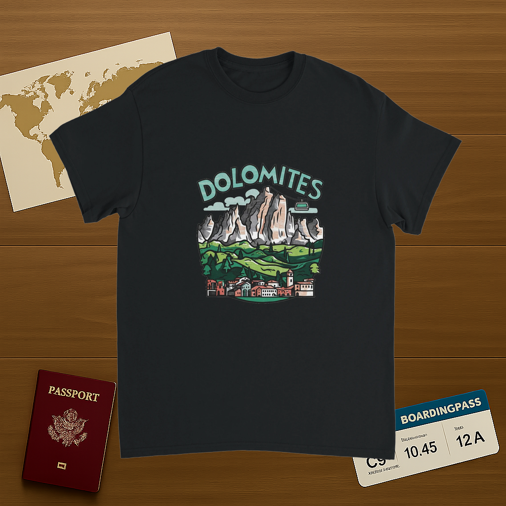 Dolomites Italy Unisex Travel T-Shirt