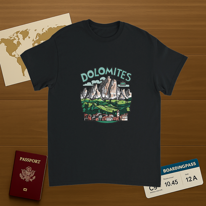 Dolomites Italy Unisex Travel T-Shirt