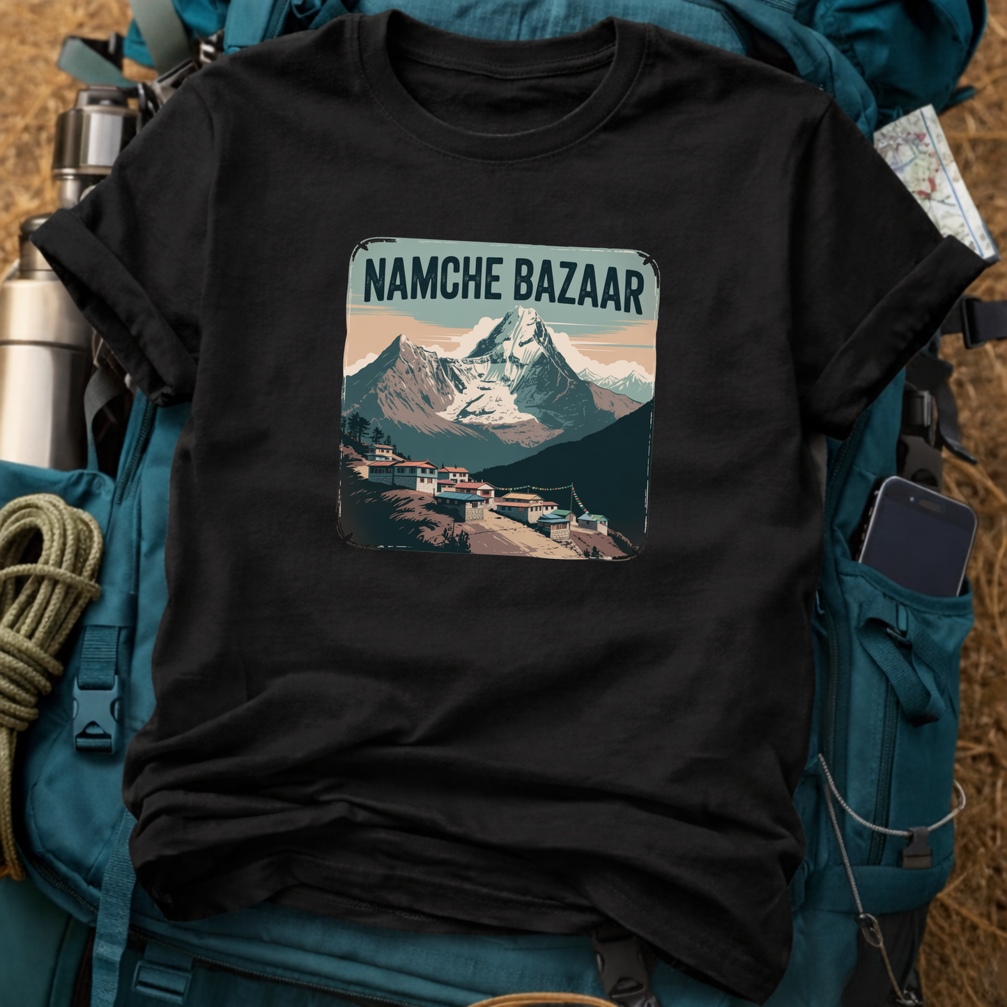 Namche Bazaar Nepal Unisex Travel T-Shirt