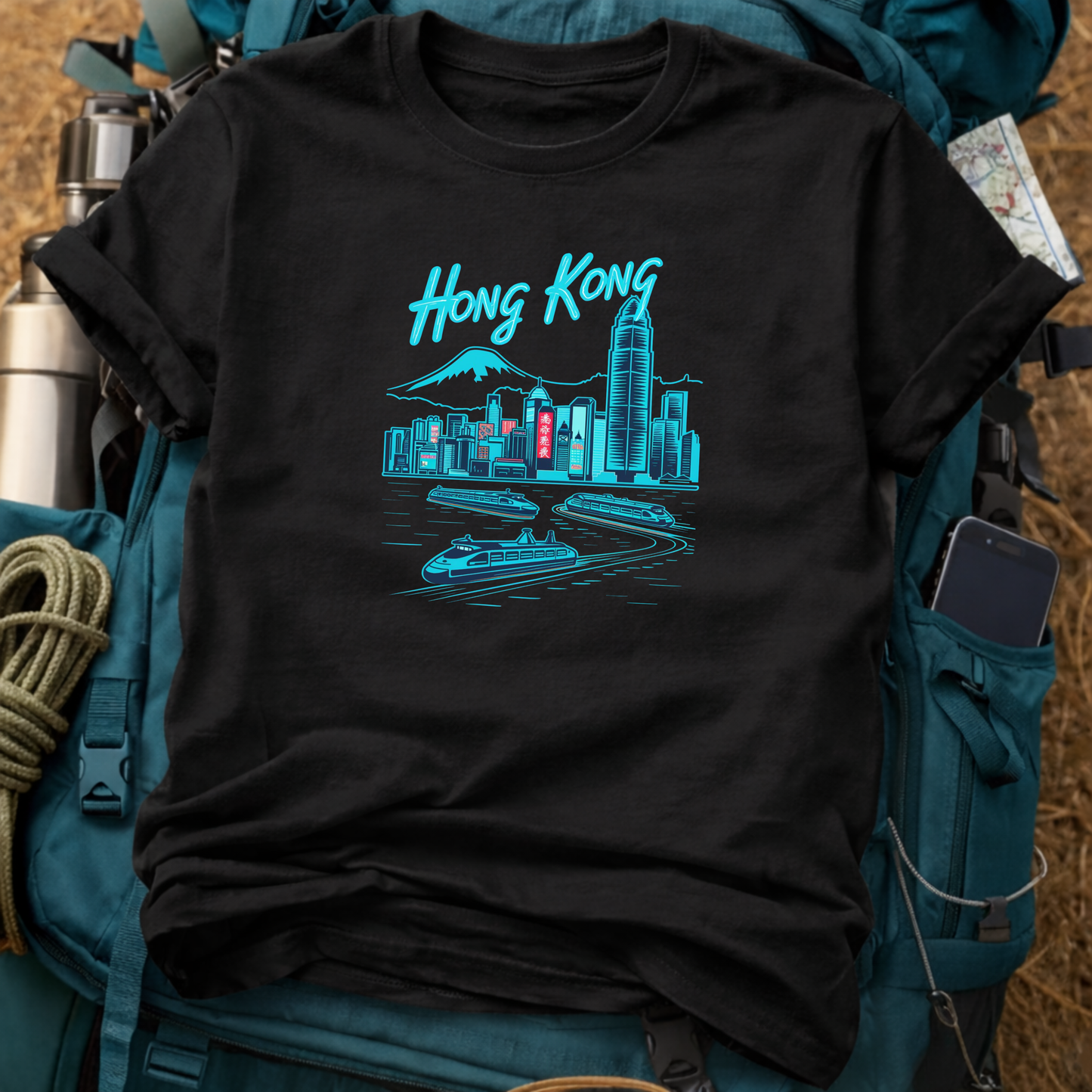Hong Kong Unisex Travel T-Shirt