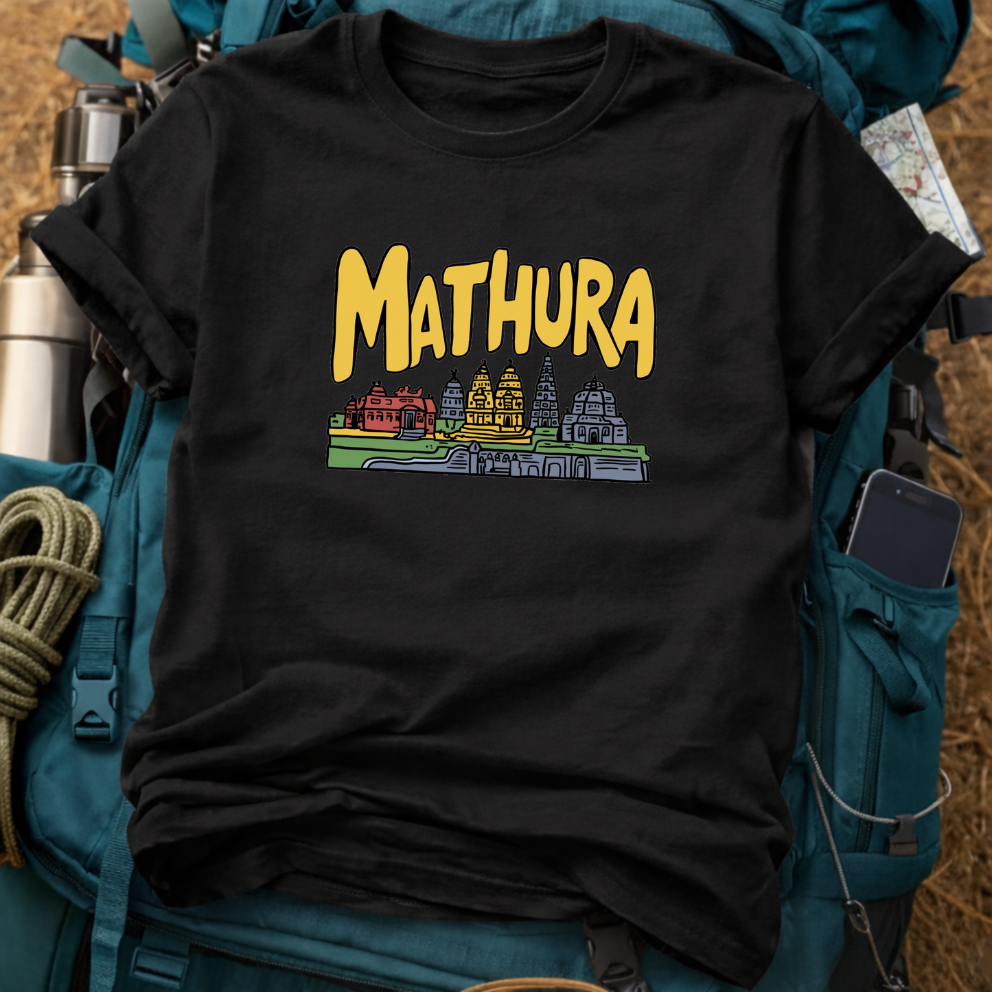 Mathura India Unisex Travel T-Shirt