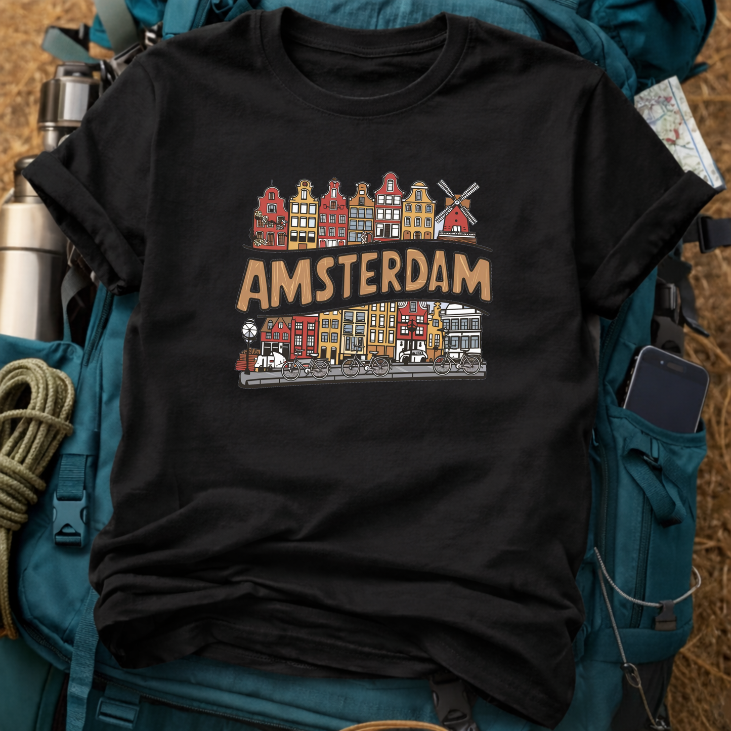 Amsterdam Netherlands Unisex Travel T-Shirt