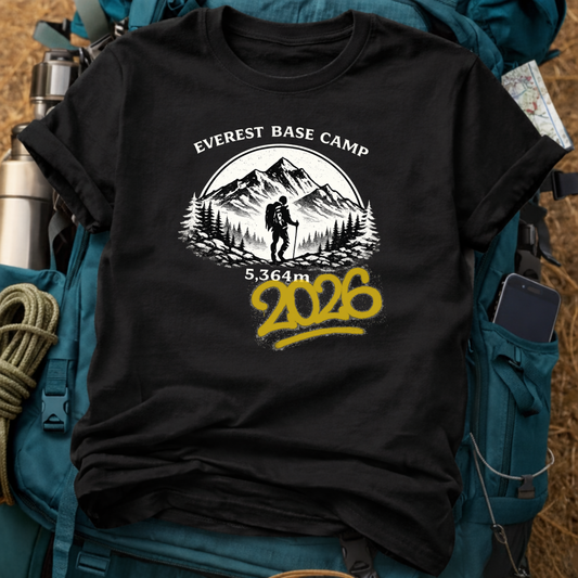 Everest Base Camp T-Shirt – Minimalist Himalayan Trek Graphic Tee